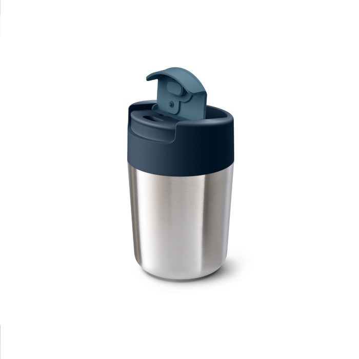 Joseph Joseph  Sipp™ Steel Travel Mug with Hygienic Lid 340ml - Anthracite