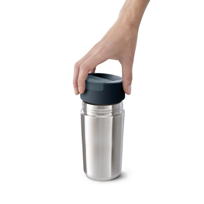 Joseph Joseph  Sipp™ Steel Travel Mug Large with Hygienic Lid 454ml