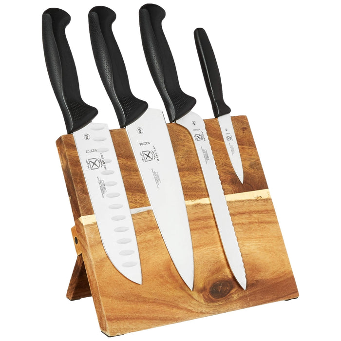 Mercer Culinary Millenia Bamboo 5 piece Magnetic board and Knife set