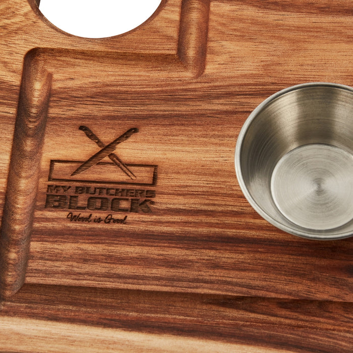 My Butchers Block - Steak Board with Knife & 2 Bowls