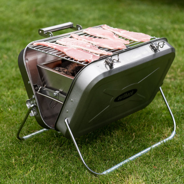 Outback Portable Stainless Steel Charcoal BBQ