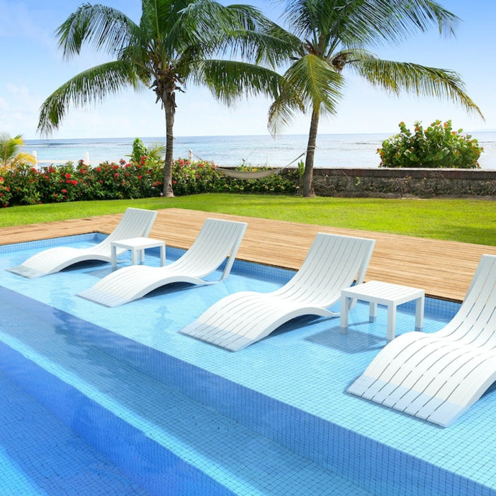 Slim Pool Sun Lounger - 4 Colours