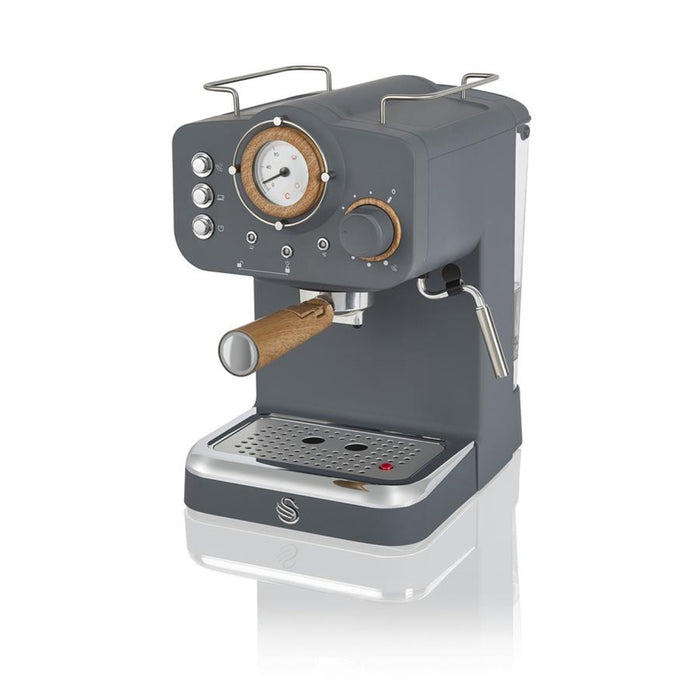 Swan Nordic Slate Grey Espresso Coffee Maker