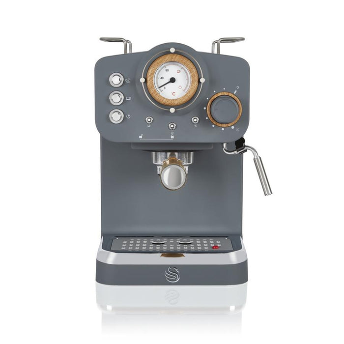 Swan Nordic Slate Grey Espresso Coffee Maker