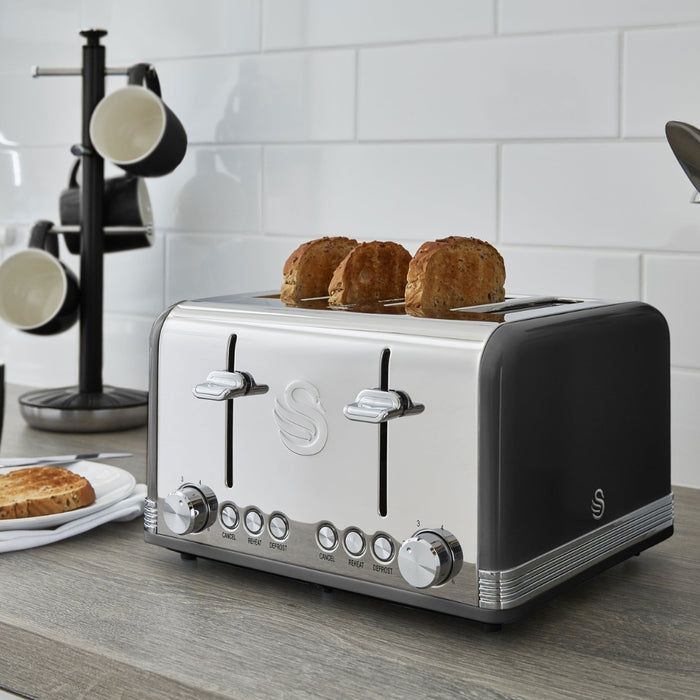 Swan Swan Retro 4-Slice Toaster - 3 Colours