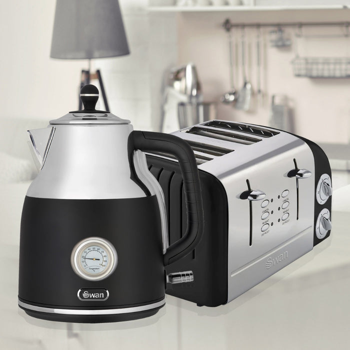 Swan 4-Slice Retro Toaster - 3 Colour Options