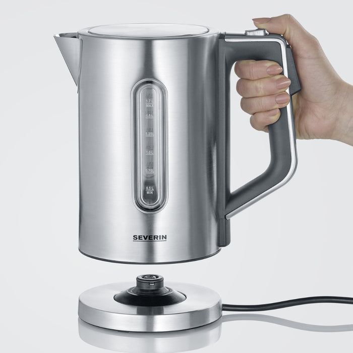 Severin Electric Digital Stainless-Steel Kettle, 1.7L, 3000W