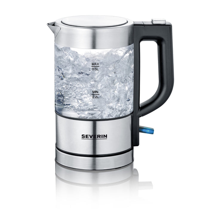 Severin Electric Glass Kettle, 0.5L, 1000W