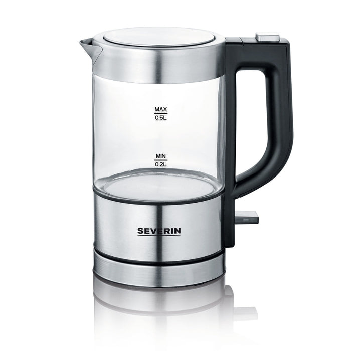 Severin Electric Glass Kettle, 0.5L, 1000W