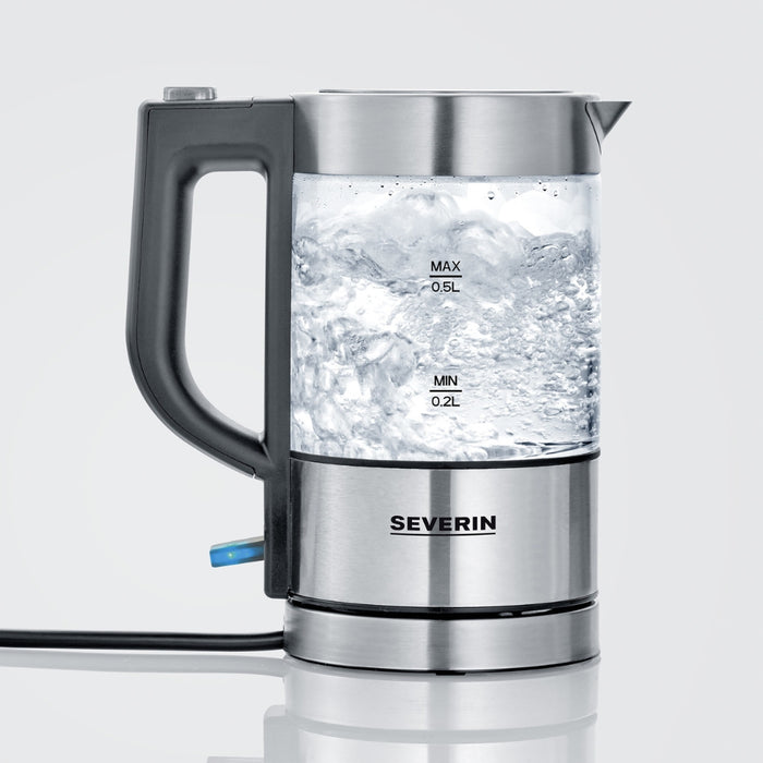 Severin Electric Glass Kettle, 0.5L, 1000W