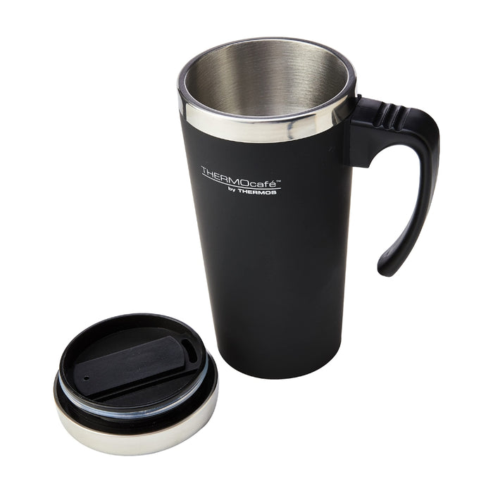 ThermoCafé Soft Touch Travel Mug 420ml - Black