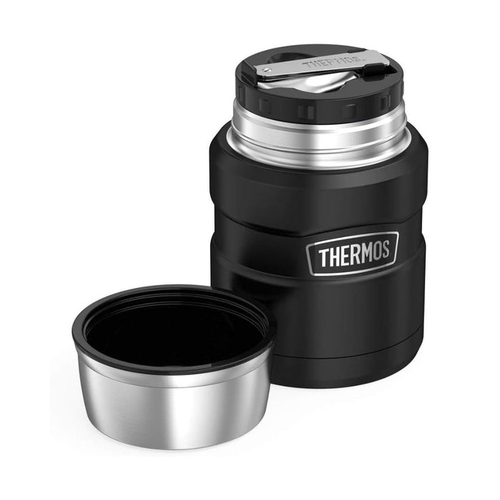 Thermos Stainless King Food Jar 470ml - Matt Black