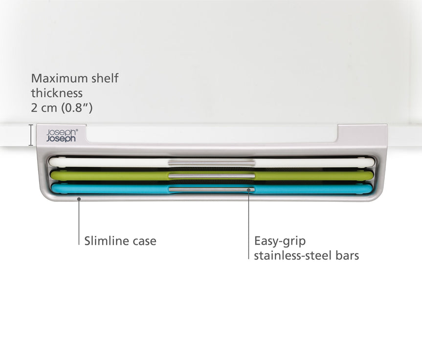 Joseph Joseph Folio™ Slim 3-Piece Under-Shelf Multicolour Chopping Board Set Large