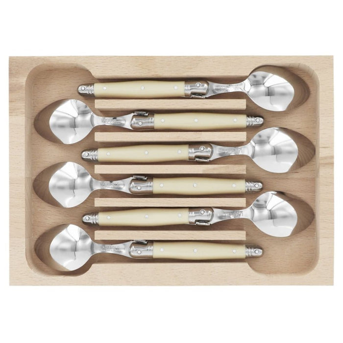 Andre Verdier 6 - piece Teaspoon Set - Ivory - Gourmet Gear