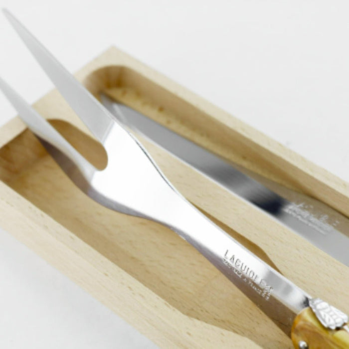 Andre Verdier Carving Set, Set of 2 - Olive Wood - Gourmet Gear