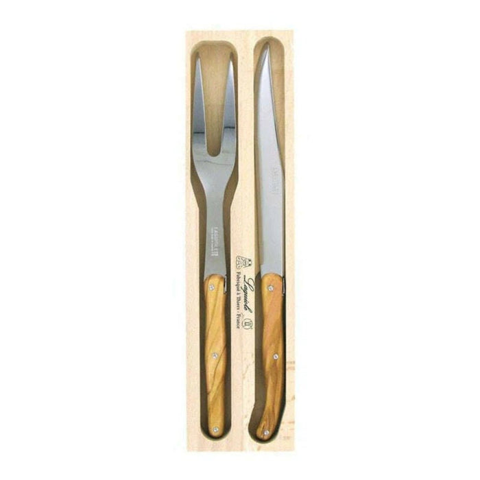 Andre Verdier Carving Set, Set of 2 - Olive Wood - Gourmet Gear