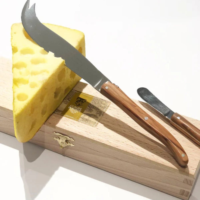 Andre Verdier Cheese Set, Set of 2 - Olive Wood - Gourmet Gear