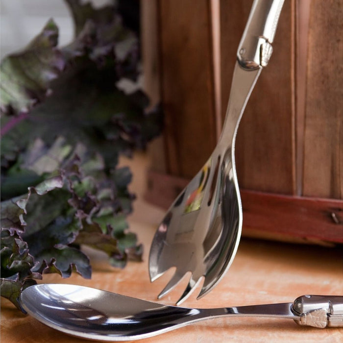 Andre Verdier Salad Server Set, Set of 2 - Stainless Steel - Gourmet Gear