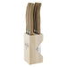 Andre Verdier Steak Knife Set with Wooden Stand, Set of 6 - 2 Colours - Gourmet Gear
