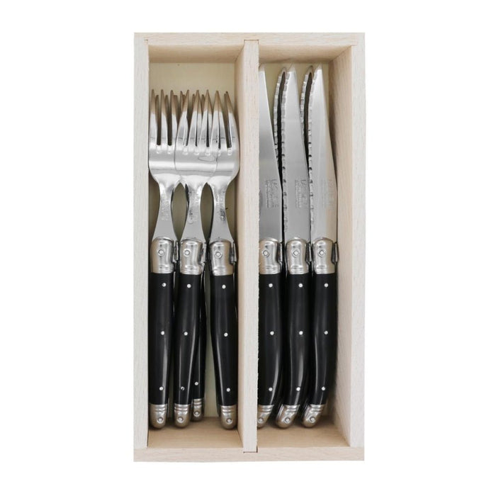 Andre Verdier Steak Knives & Forks Set - 8 Colours - Gourmet Gear