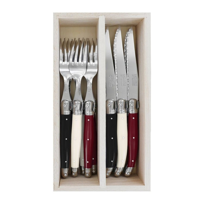 Andre Verdier Steak Knives & Forks Set - 8 Colours - Gourmet Gear
