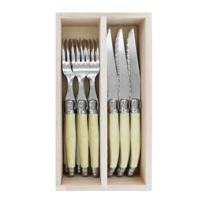 Andre Verdier Steak Knives & Forks Set - 8 Colours - Gourmet Gear