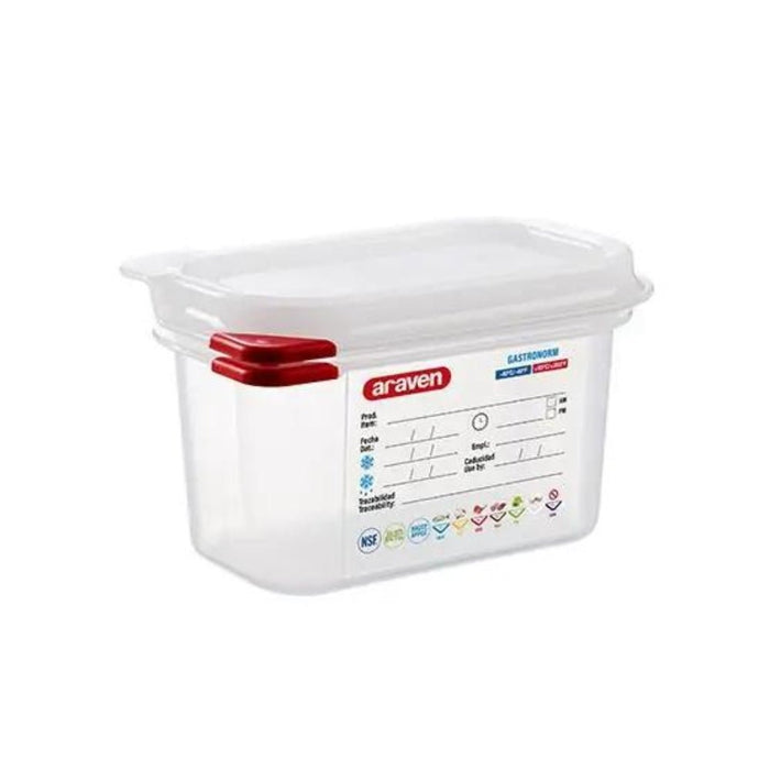 Araven GN1/9 Airtight Containers - Gourmet Gear