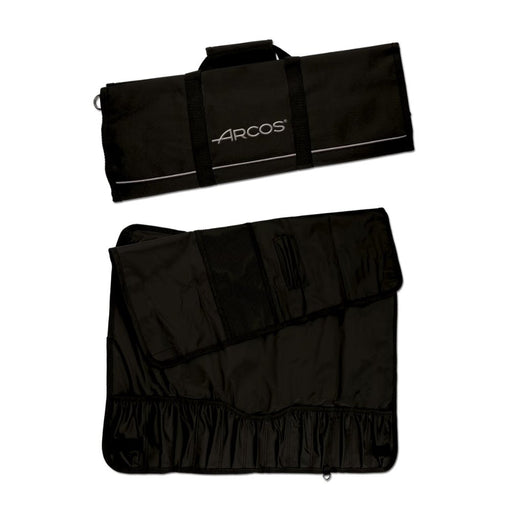Arcos Black 12 Piece Knife Roll Bag - Gourmet Gear