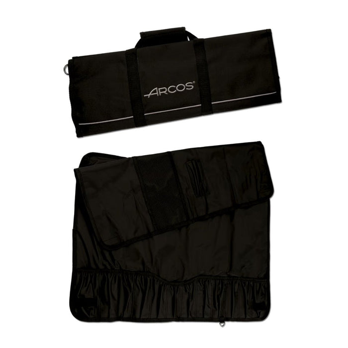 Arcos Black 12 Piece Knife Roll Bag - Gourmet Gear