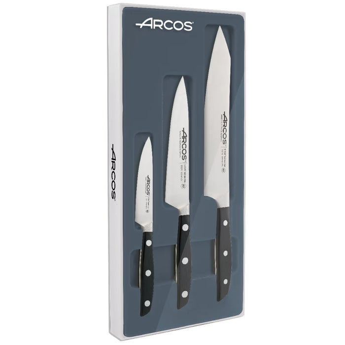 Arcos Manhattan Kitchen Starter Set of Knives - Gourmet Gear