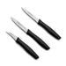 Arcos Nova Paring Knife Set - Black - Gourmet Gear