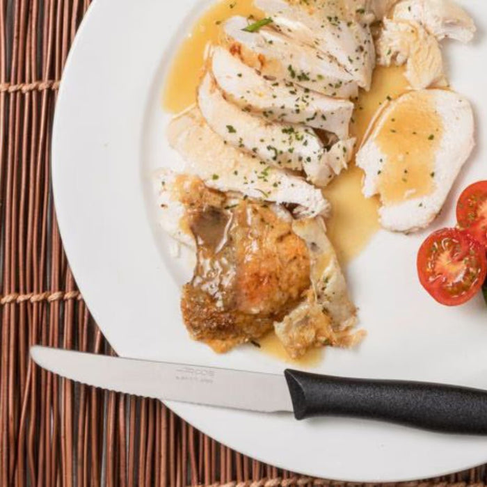 Arcos Nova Serrated Black Table/Steak Knife - Gourmet Gear