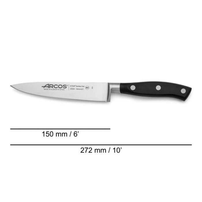 Arcos Riviera Forged Chef's Knife 150mm - Gourmet Gear