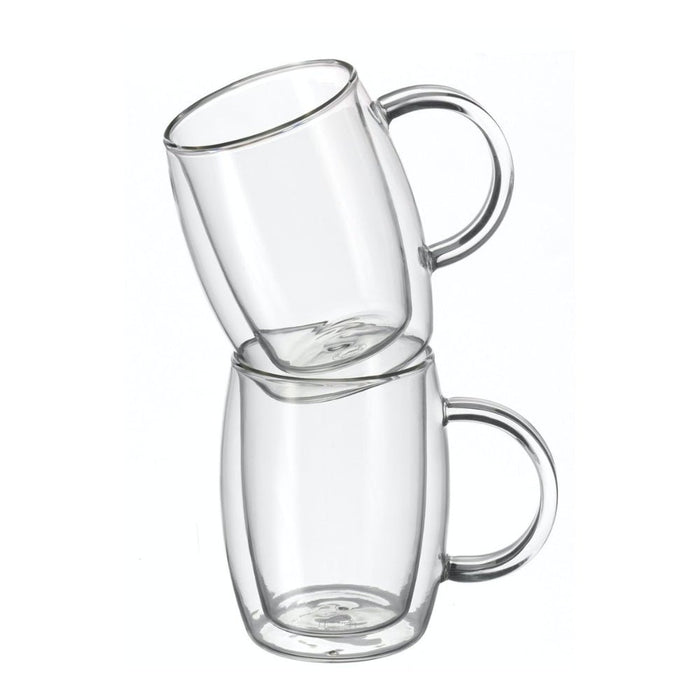 Avanti Brau Twin Wall Mug 2 Piece Set, 500ml - Gourmet Gear