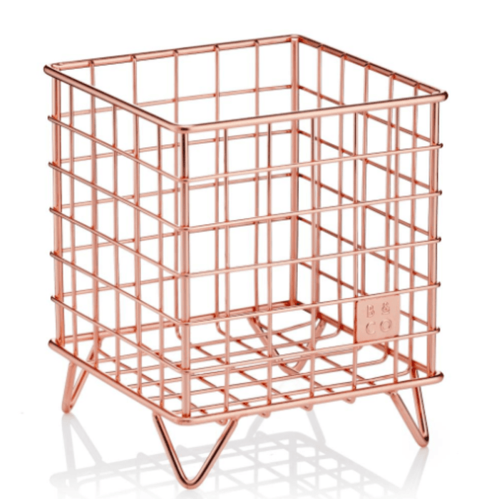 Barista & Co Corral Pod Coffee Capsule Storage - Steel ;Black & Copper - Gourmet Gear