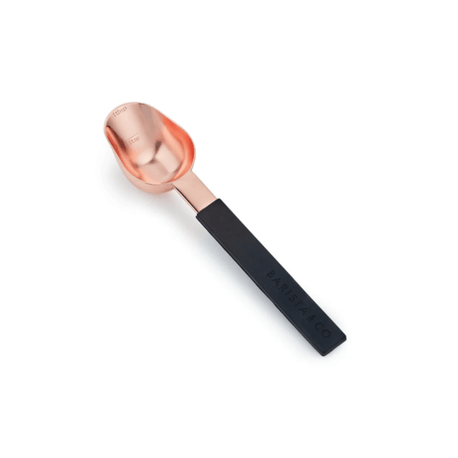 Barista & Co Stainless Steel Coffee Scoop Measure Spoon - Black & Copper - Gourmet Gear