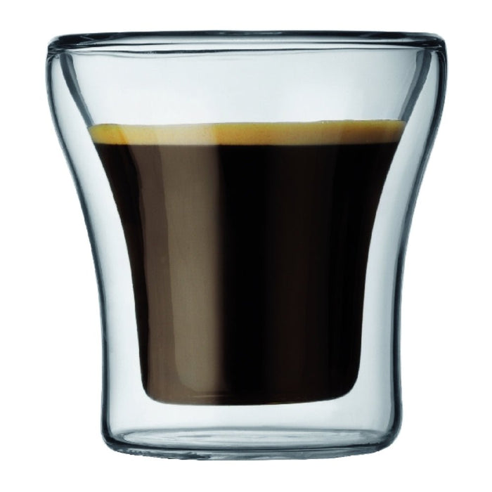 Bodum Assam Double Wall Espresso Glass 0.1L, 2pcs - Gourmet Gear