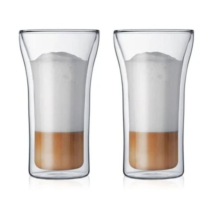 Bodum Assam Double Wall Glass Large 0.4L (2pc Set) - Gourmet Gear