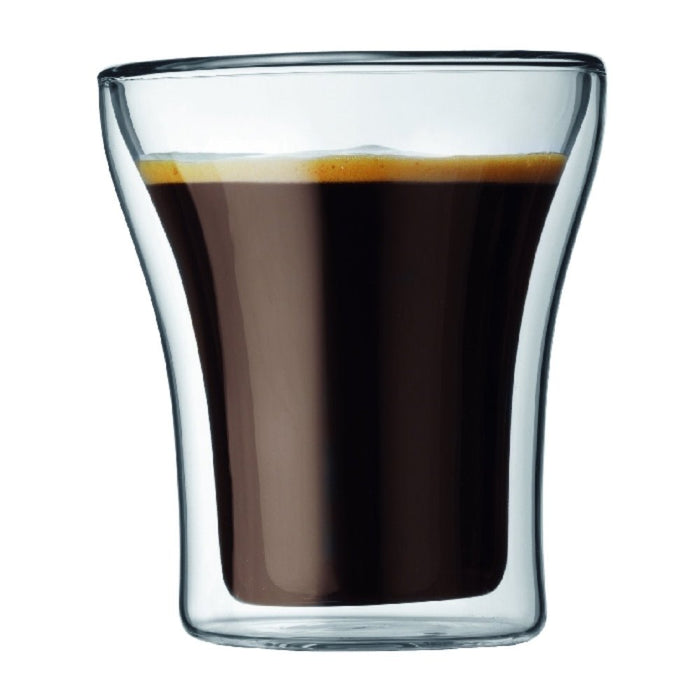 Bodum Assam Double Wall Glass Small 0.2L - 2pc Set - Gourmet Gear