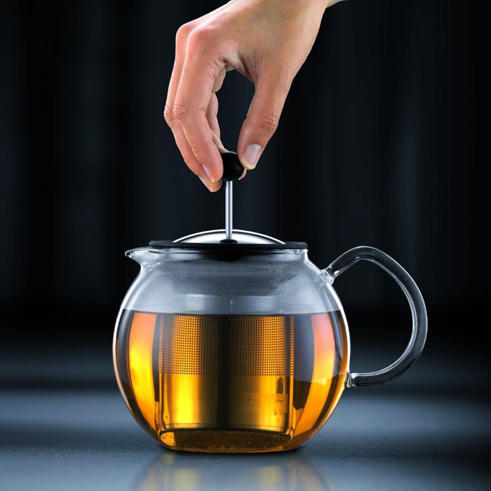 Bodum Assam Tea Press S/S Filter 1.5L - Chrome - Gourmet Gear