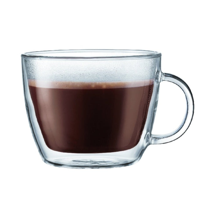 Bodum Bistro Double Wall Cafe Latte Mug 0.45L - 2pc Set - Gourmet Gear