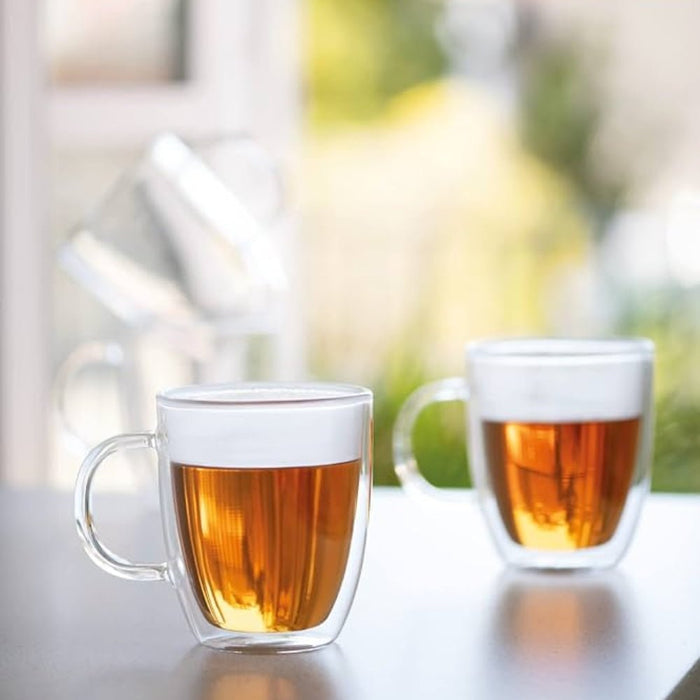 Bodum Bistro Double Wall Jumbo Mug 0.45L - 2pc Set - Gourmet Gear