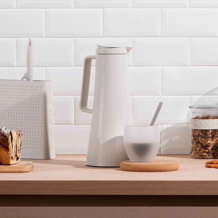 Bodum Bistro Thermo Jug 1.1 litre - White - Gourmet Gear