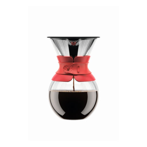 Bodum Pour Over Coffee Maker 1 litre - Red - Gourmet Gear
