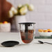 Bodum Tea for One Double Wall Glass with Tea Strainer 0.35L Black - Gourmet Gear