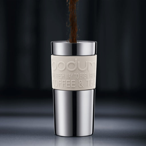 Bodum Travel Press Coffee Maker 350ml - White - Gourmet Gear