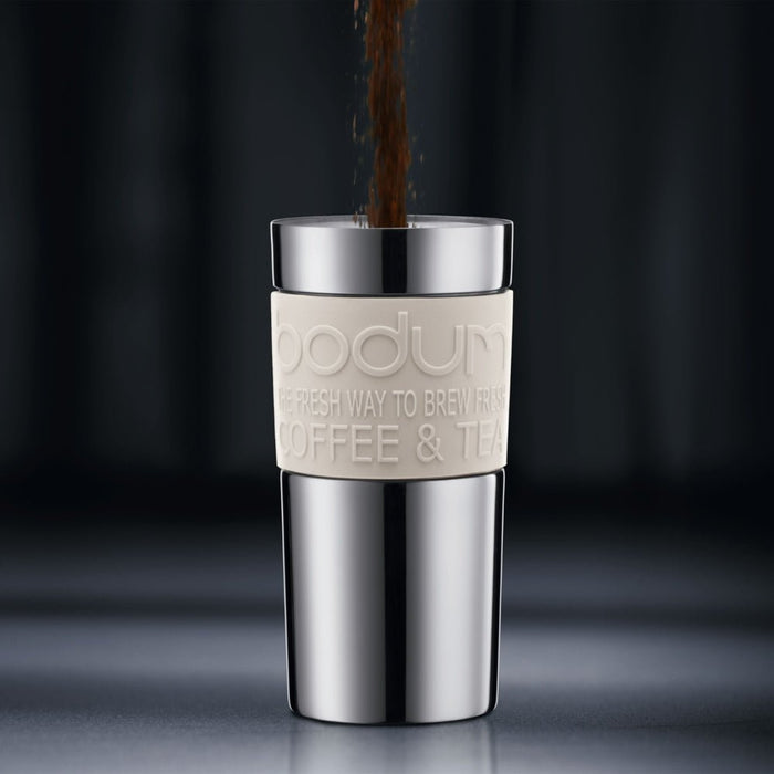 Bodum Travel Press Coffee Maker 350ml - White - Gourmet Gear