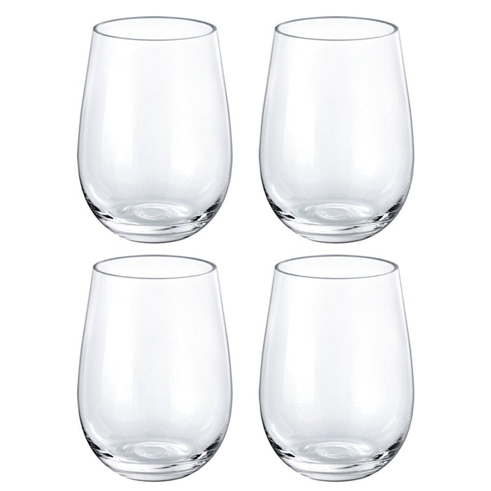 Borgonova Ducale Stemless 490ml Glass, 4 - Pack - Gourmet Gear