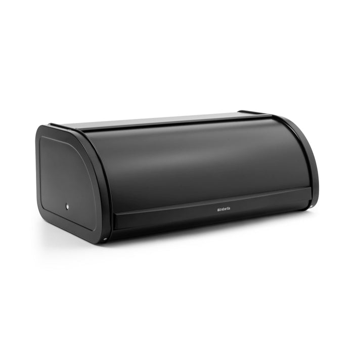 Brabantia Bread Bin Roll Top - Matt Black - Gourmet Gear