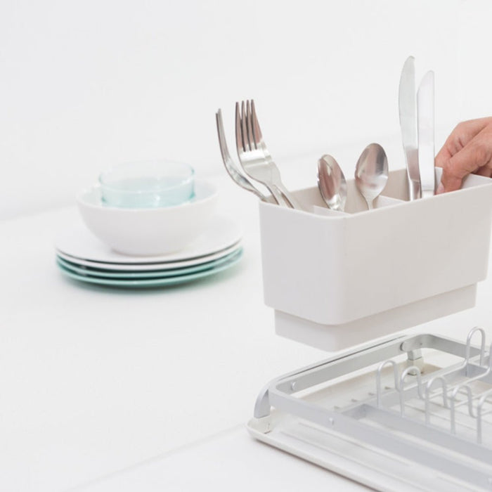 Brabantia Compact Dish Drying Rack - Light Grey - Gourmet Gear